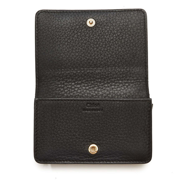 クロエ ブラック レザー カードケース レディース Chloe 【中古】