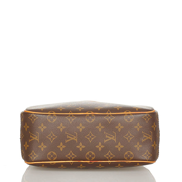 ルイ ヴィトン モノグラム トゥルーヴィル M42228 ブラウン レザー PVC ハンドバッグ レディース LOUIS VUITTON 【中古】