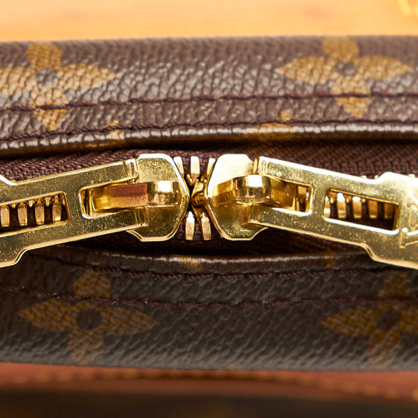 ルイ ヴィトン モノグラム トゥルーヴィル M42228 ブラウン レザー PVC ハンドバッグ レディース LOUIS VUITTON 【中古】