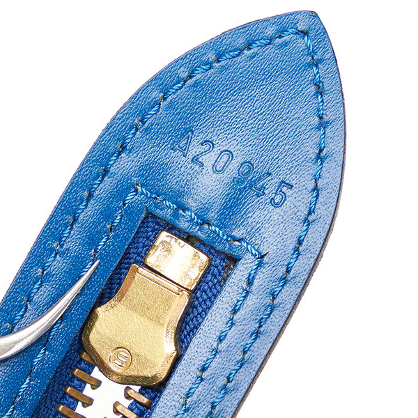 ルイ ヴィトン エピ サンジャック　 M52265  ブルー レザー 肩掛け ショルダーバッグ レディース LOUIS VUITTON 【中古】