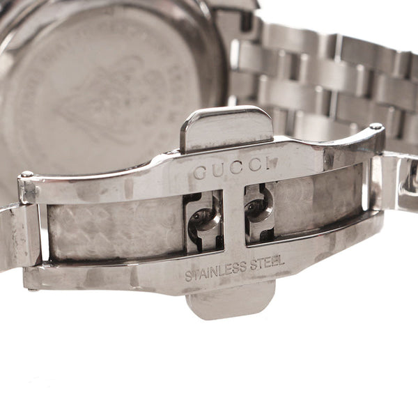 グッチ 5500M シルバー ステンレススチール 腕時計 メンズ GUCCI クオーツ ホワイト文字盤 【中古】