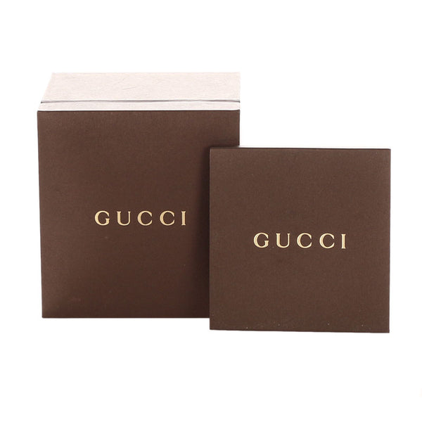 グッチ 5500M シルバー ステンレススチール 腕時計 メンズ GUCCI クオーツ ホワイト文字盤 【中古】