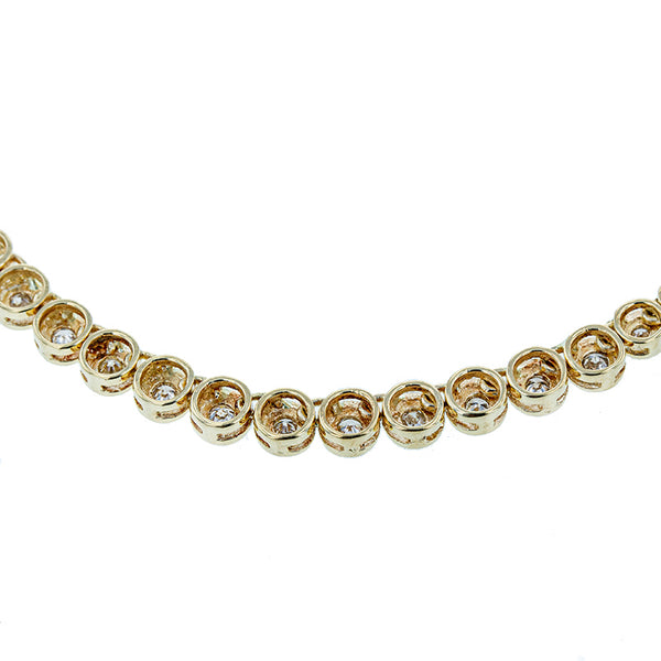 K18YG イエローゴールド ダイヤ2.00ct ネックレス レディース 【中古】