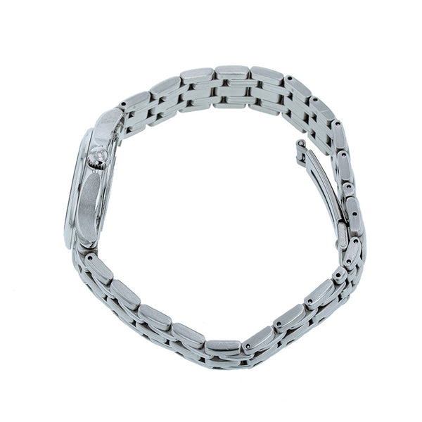 オメガ シーマスター 腕時計 2501.20 クオーツ ホワイト文字盤 ステンレススチール メッキ レディース OMEGA 【中古】