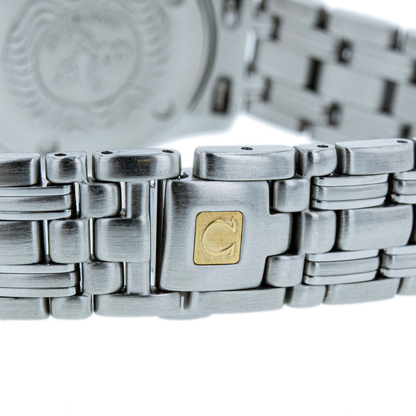 オメガ シーマスター 腕時計 2501.20 クオーツ ホワイト文字盤 ステンレススチール メッキ レディース OMEGA 【中古】