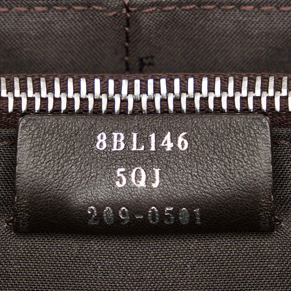 フェンディ バイザウェイ ミディアム 8BL146 5QJ ライトグレー レザー ハンドバッグ ショルダーバッグ 2way レディース FENDI 【中古】
