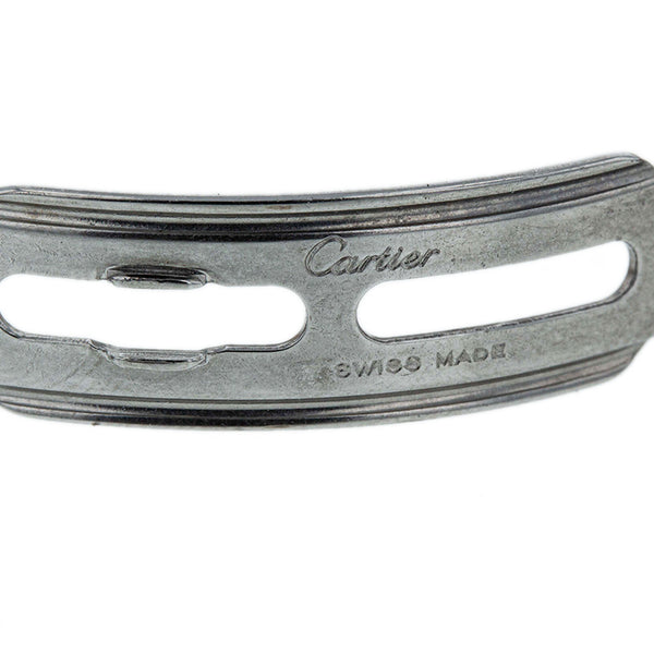 カルティエ パンテール クーガーSM コンビ シルバー ゴールド  メタル メッキ 腕時計 レディース CARTIER クオーツ アイボリー文字盤 【中古】