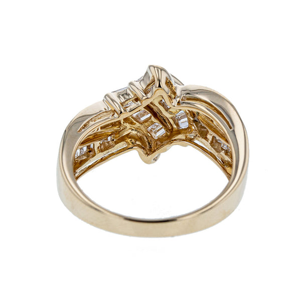 K18YG イエローゴールド ダイヤ1.08ct リング 指輪 レディース 11.5号 【中古】