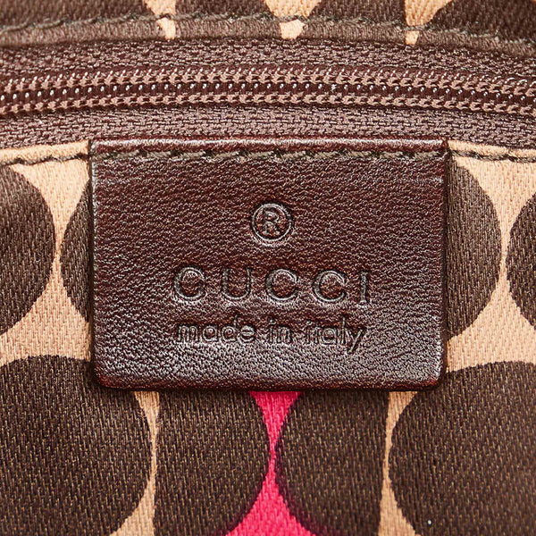 グッチ ドゥケッサライン 181487 ブラウン レザー ハンドバック ミニボストン レディース GUCCI 【中古】
