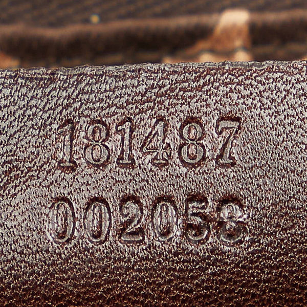 グッチ ドゥケッサライン 181487 ブラウン レザー ハンドバック ミニボストン レディース GUCCI 【中古】