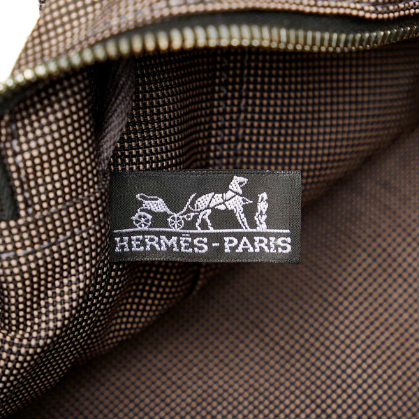 エルメス エールライン MM グレー キャンバス トートバッグ レディース HERMES 【中古】