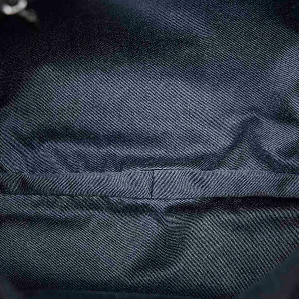 グッチ GGキャンバス　 101975 ブラック グレー キャンバス レザー ワンショルダーバッグ レディース GUCCI 【中古】