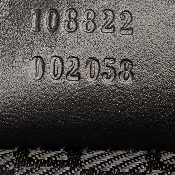 グッチ GGキャンバス 108822 ブラック キャンバス レザー ビジネスバッグ メンズ GUCCI 【中古】