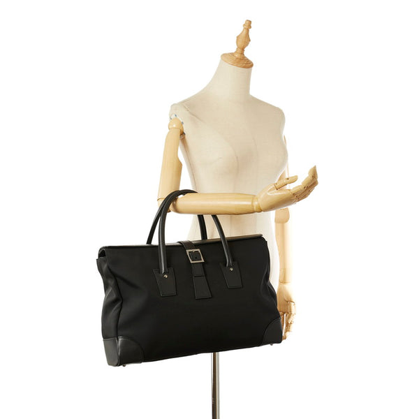 グッチ GGキャンバス 108822 ブラック キャンバス レザー ビジネスバッグ メンズ GUCCI 【中古】