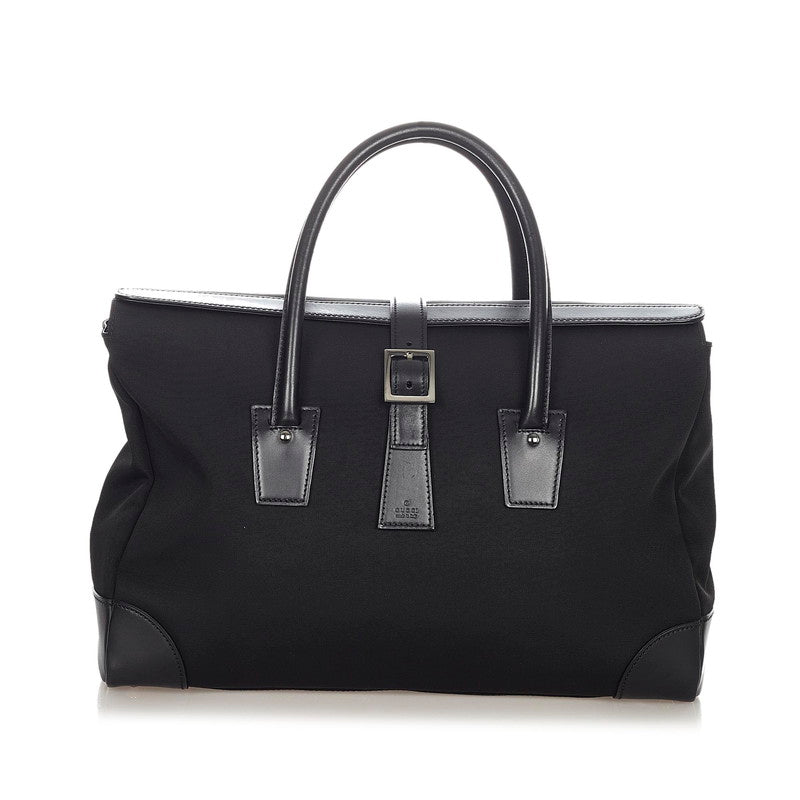 グッチ GGキャンバス 108822 ブラック キャンバス レザー ビジネスバッグ メンズ GUCCI 【中古】