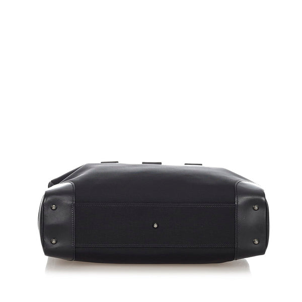 グッチ GGキャンバス 108822 ブラック キャンバス レザー ビジネスバッグ メンズ GUCCI 【中古】