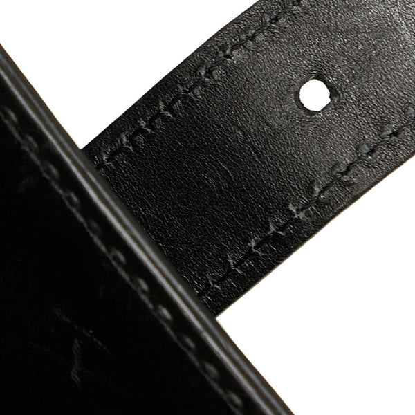 グッチ GGキャンバス 108822 ブラック キャンバス レザー ビジネスバッグ メンズ GUCCI 【中古】