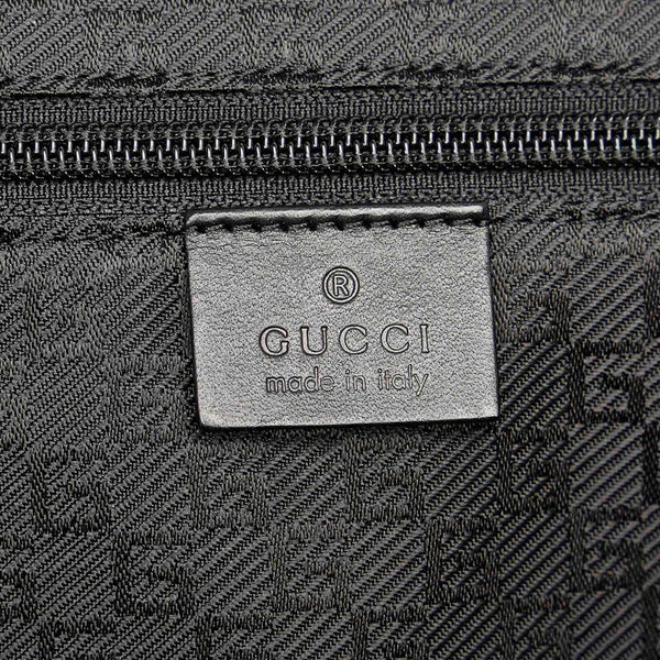 グッチ GGキャンバス 108822 ブラック キャンバス レザー ビジネスバッグ メンズ GUCCI 【中古】