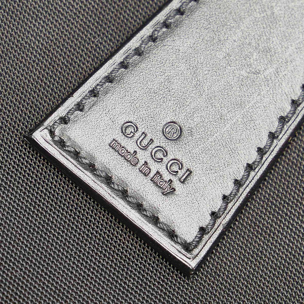 グッチ GGキャンバス 108822 ブラック キャンバス レザー ビジネスバッグ メンズ GUCCI 【中古】