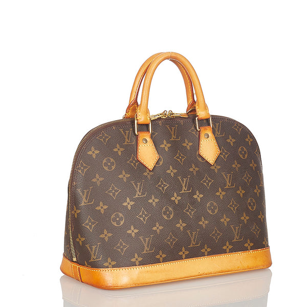 ルイ ヴィトン モノグラム アルマ　 M51130 ブラウン PVC レザー ハンドバッグ レディース LOUIS VUITTON 【中古】