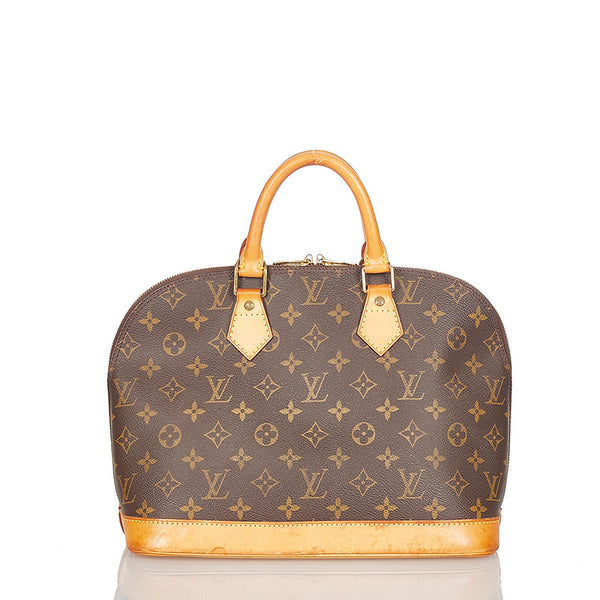 ルイ ヴィトン モノグラム アルマ　 M51130 ブラウン PVC レザー ハンドバッグ レディース LOUIS VUITTON 【中古】