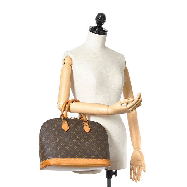 ルイ ヴィトン モノグラム アルマ　 M51130 ブラウン PVC レザー ハンドバッグ レディース LOUIS VUITTON 【中古】