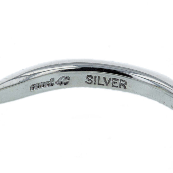 カナルヨンドシー SV925 シルバー ダイヤ リング 指輪 レディース canal4℃ 7号 【中古】