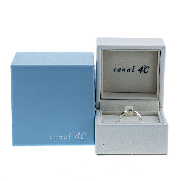 カナルヨンドシー SV925 シルバー ダイヤ リング 指輪 レディース canal4℃ 7号 【中古】