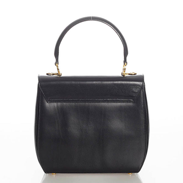 サルヴァトーレフェラガモ ガンチーニ AK 4192 ブラック レザー ハンドバッグ ショルダーバッグ2way レディース Salvatore Ferragamo 【中古】