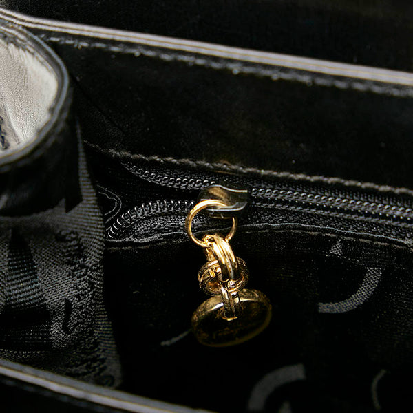 サルヴァトーレフェラガモ ガンチーニ AK 4192 ブラック レザー ハンドバッグ ショルダーバッグ2way レディース Salvatore Ferragamo 【中古】