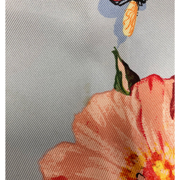 グッチ フラワー スカーフ マルチ シルク レディース GUCCI 【中古】