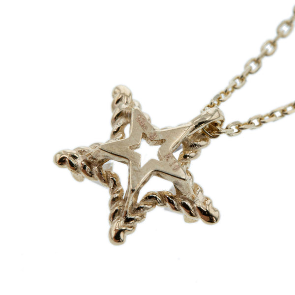 スタージュエリー K10YG イエローゴールド クオーツ ネックレス レディース STAR JEWELRY 【中古】