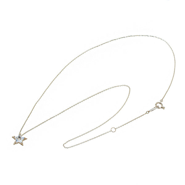 スタージュエリー K10YG イエローゴールド クオーツ ネックレス レディース STAR JEWELRY 【中古】