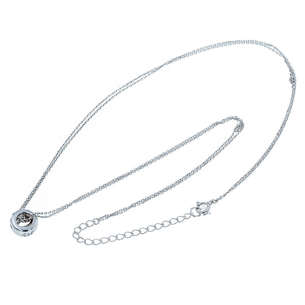 スタージュエリー K18WG ホワイトゴールド ダイヤ0.18ct ネックレス レディース STAR JEWELRY 【中古】