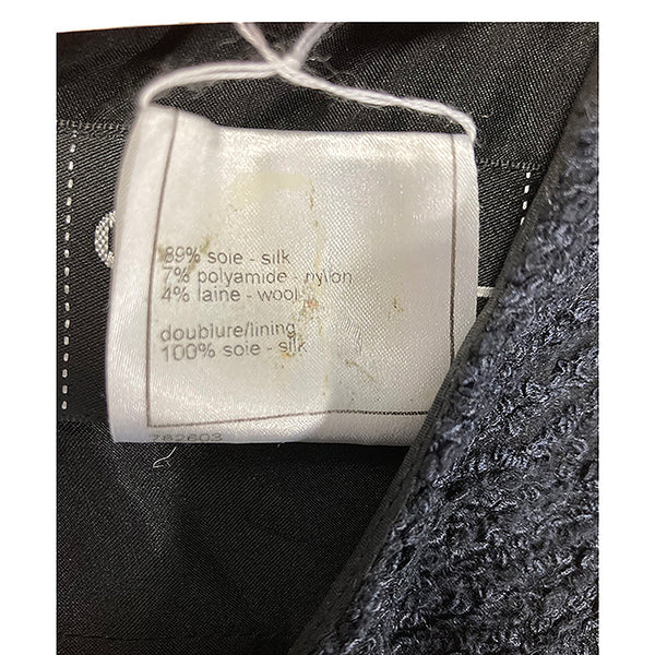 シャネル ココマーク ワンピース ブラック シルク メッキ レディース CHANEL 【中古】