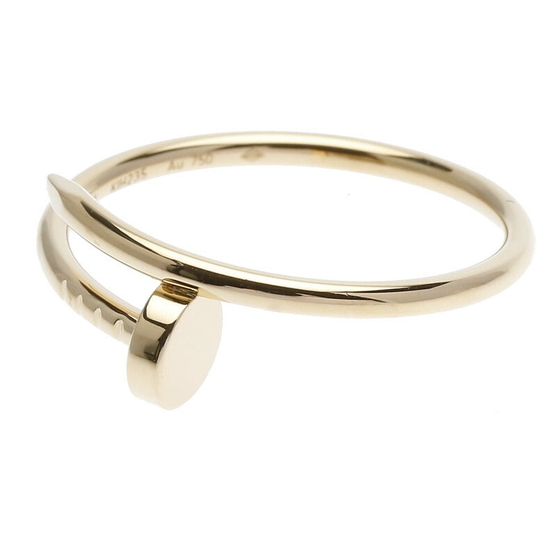 カルティエ K18YG イエローゴールド ジュスト アン クル SM リング 指輪 レディース CARTIER 21号 中古