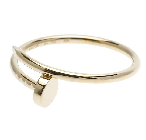 カルティエ K18YG イエローゴールド ジュスト アン クル SM リング 指輪 レディース CARTIER 21号 中古