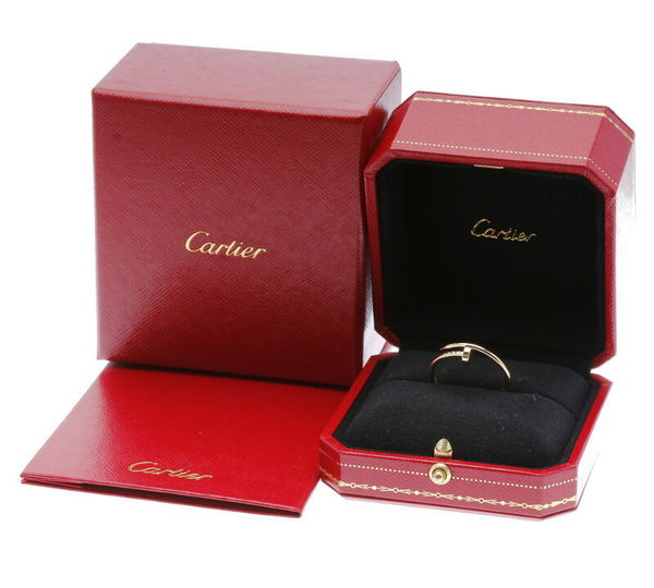 カルティエ K18YG イエローゴールド ジュスト アン クル SM リング 指輪 レディース CARTIER 21号 中古