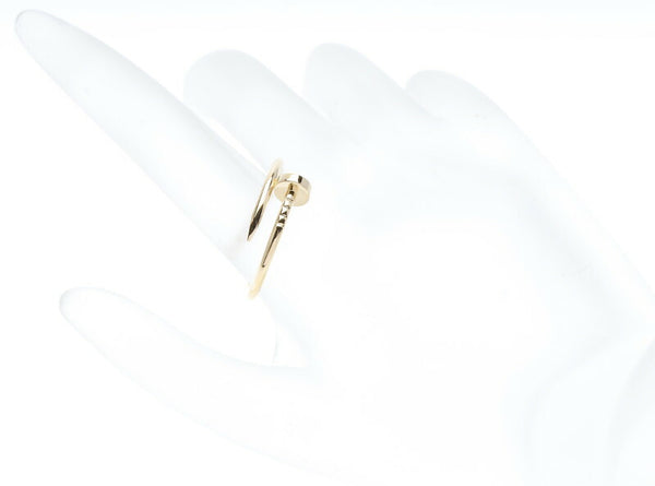カルティエ K18YG イエローゴールド ジュスト アン クル SM リング 指輪 レディース CARTIER 21号 中古