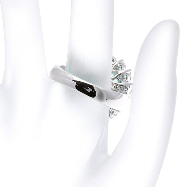 Pt900 プラチナ エメラルド6.96ct ダイヤ1.62ct リング 指輪 レディース 14.5号 新品
