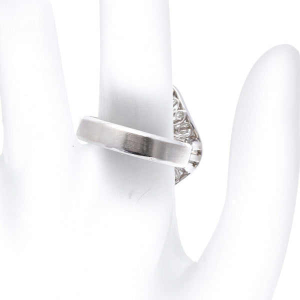 Pt900 プラチナ クリソベリルキャッツアイ12.85ct ダイヤ2.30ct リング 指輪 レディース 12号 中古