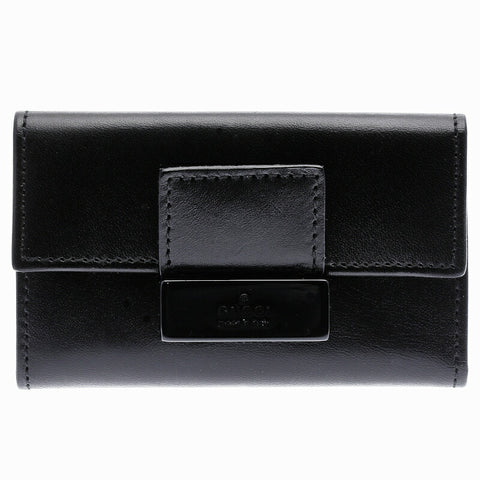 グッチ 6連 033・0416 ブラック 黒 レザー キーケース ユニセックス GUCCI 中古