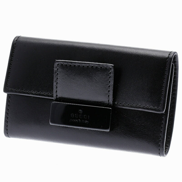 グッチ 6連 033・0416 ブラック 黒 レザー キーケース ユニセックス GUCCI 中古
