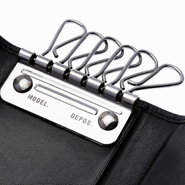 グッチ 6連 033・0416 ブラック 黒 レザー キーケース ユニセックス GUCCI 中古