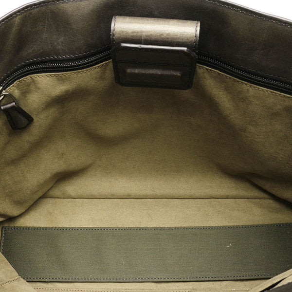ベルルッティ トゥジュール ミニ カーキ レザー トートバッグ メンズ Berluti 【中古】