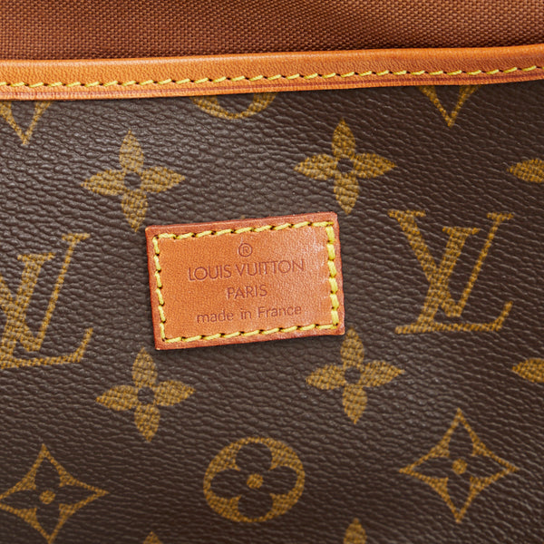 ルイ ヴィトン モノグラム ソミュール35 斜め掛け ショルダーバッグ M42254 ブラウン PVC レザー レディース LOUIS VUITTON 【中古】