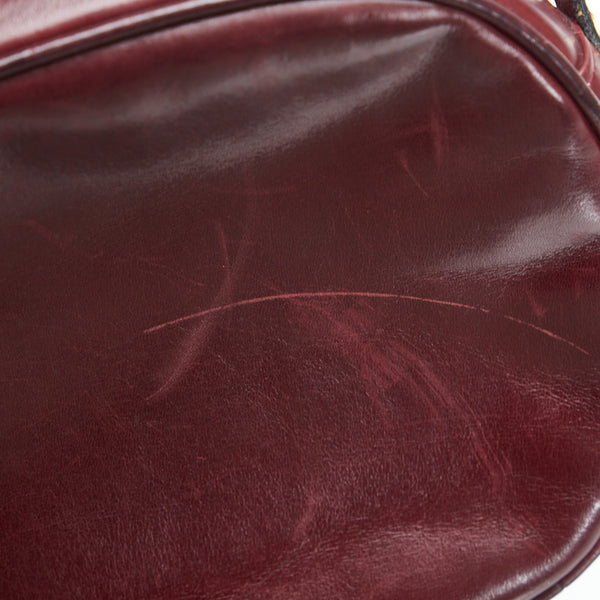 サルヴァトーレフェラガモ 斜め掛け ショルダーバッグ ワインレッド レザー レディース Salvatore Ferragamo 【中古】