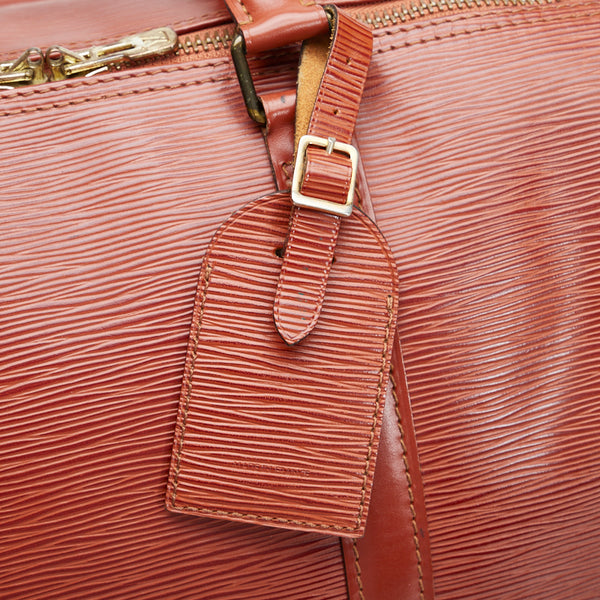 ルイ ヴィトン エピ キーポル50 ボストンバッグ トラベルバッグ M42968 ジパングゴールド ブラウン レザー レディース LOUIS VUITTON 【中古】