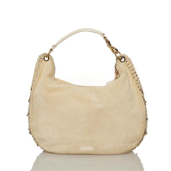 ジミーチュウ ショルダーバッグ アイボリー スウェード レディース JIMMY CHOO 【中古】