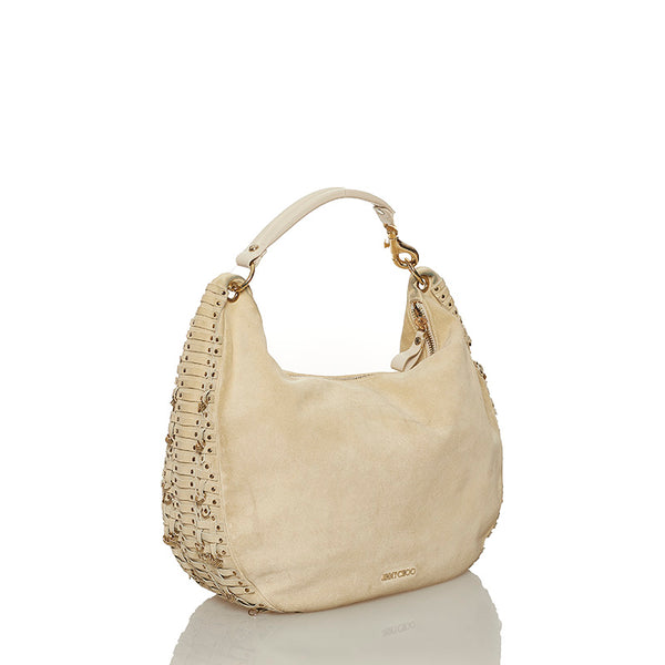 ジミーチュウ ショルダーバッグ アイボリー スウェード レディース JIMMY CHOO 【中古】